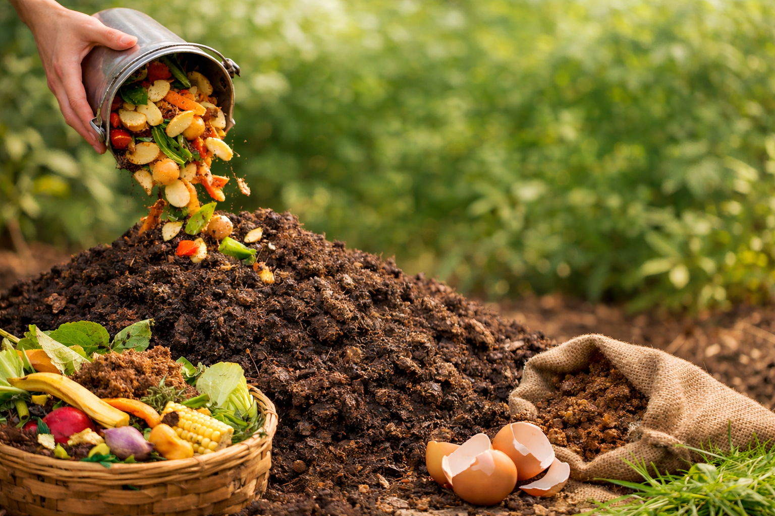 bahan-bahan organik untuk pupuk alami