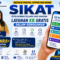 Poster promosi aplikasi SIKAT milik DPPKB Kabupaten Bolaang Mongondow dengan tampilan smartphone layanan KB gratis digital serta foto Julin Papuling sebagai Kepala DPPKB Bolmong.